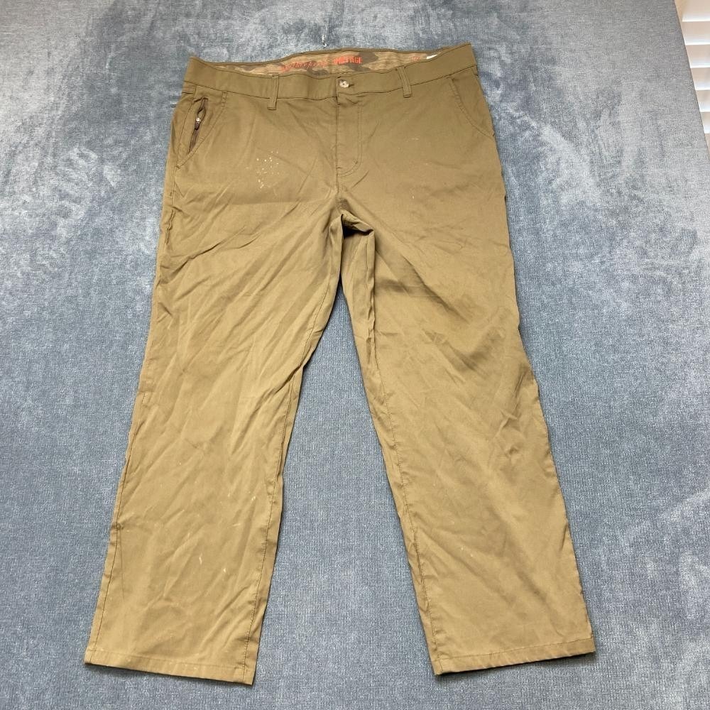 Weatherproof Vintage Hiking Pants Mens 38x33 Brown Pockets Straight Leg Camping